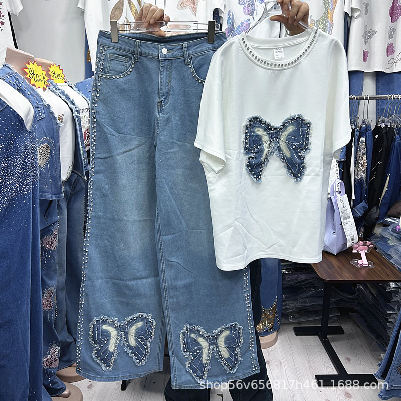 Embroidery Cotton Shirt - 새로운 봄 여름 루즈핏 여성 투피스