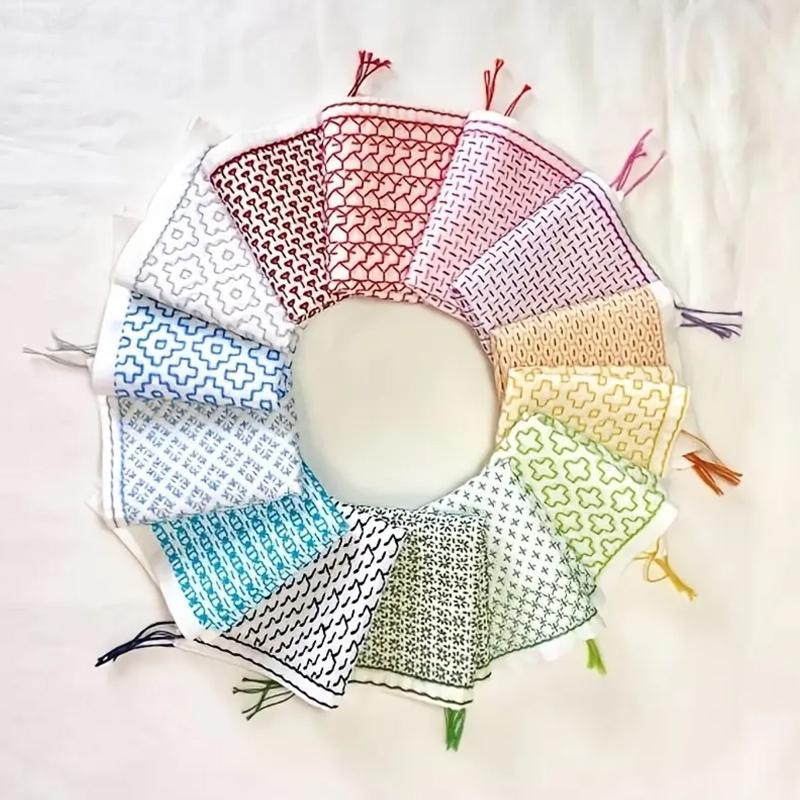 Embroidery For Beginners - 9/32개 실과 바늘 데님 원단 손자수