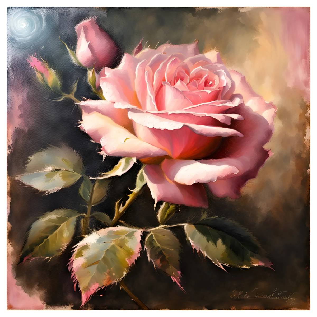 핑크 로즈 30X30CM/11.8인치 크로스 스티치 키 - Embroidery Rose Stitch 리뷰 및 가격