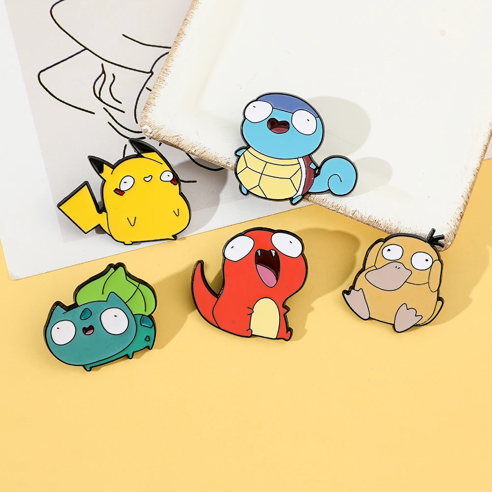 5개 만화 엘프 브로치 개인 맞춤형 피카츄 꼬부기 사이 - Embroidery Textile 리뷰 및 가격
