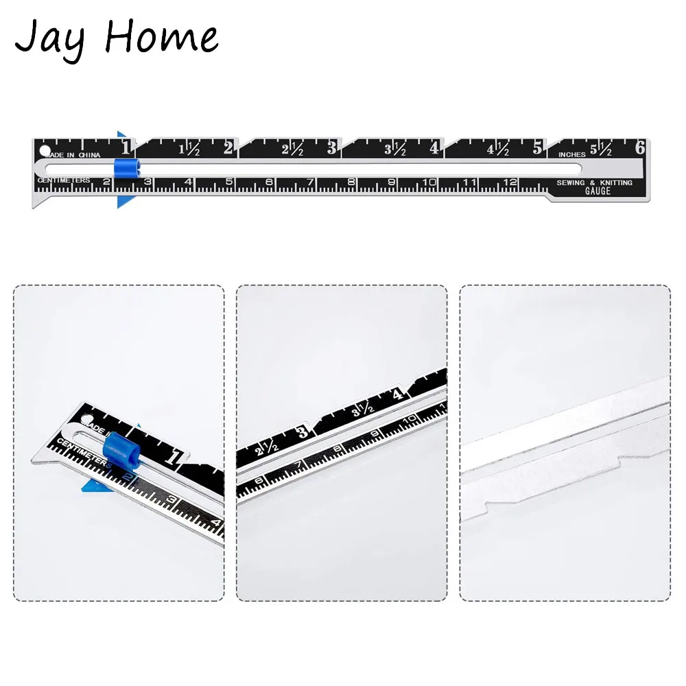 2/4PCS 슬라이딩 게이지 바느질 측정 도구 뜨개질  - Embroidery For Beginners 리뷰 및 가격