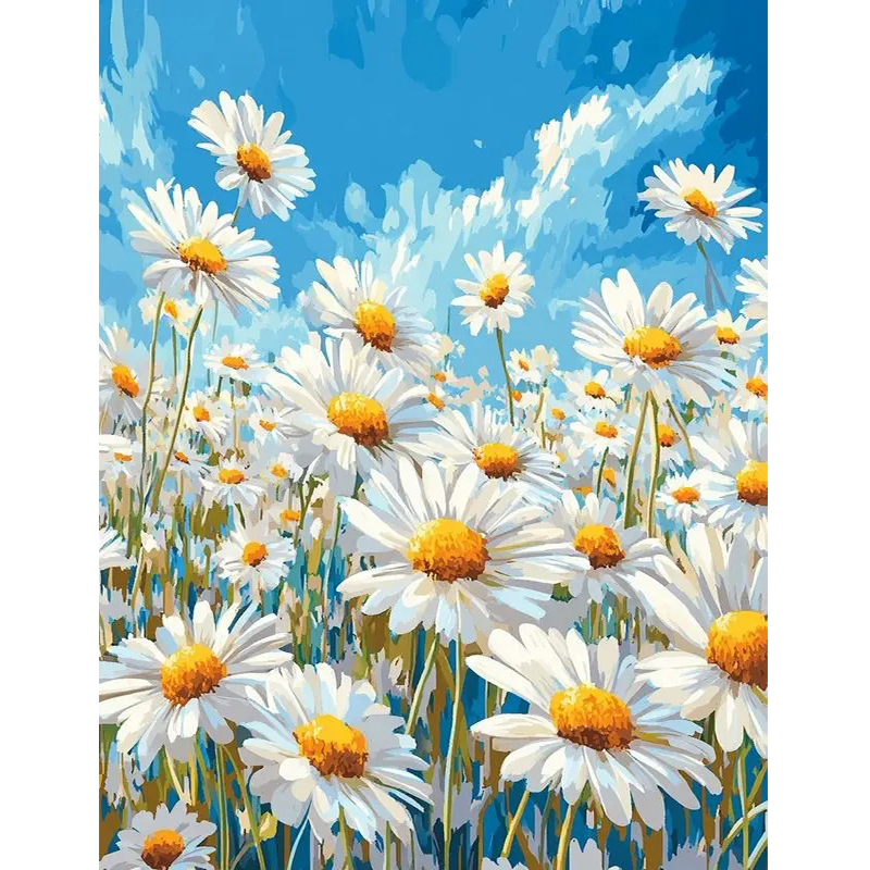 데이지 5D 다이아몬드 페인팅 꽃 풀 다이아몬드 아트  - Embroidery Daisy Flower 리뷰 및 가격