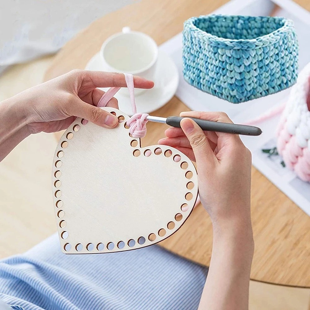 2개 나무 바구니 바닥, 뜨개질 크로셰 가방용, 미완성 - Embroidery For Beginners 리뷰 및 가격